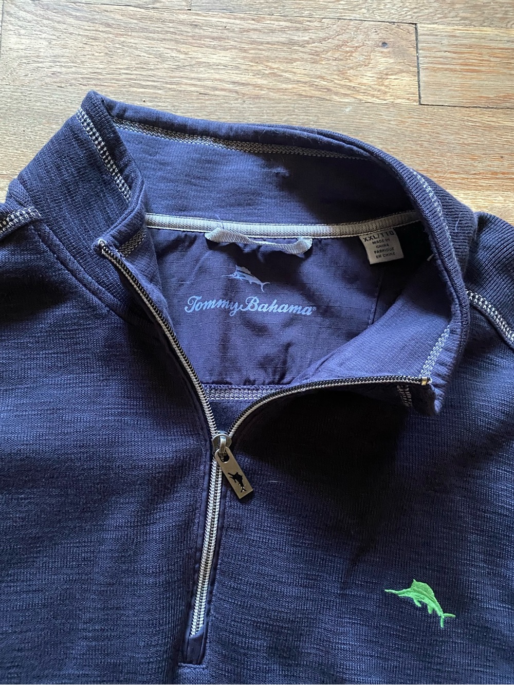 Tommy Bahama Tobago Bay Half Zip SweatShirt XXL - Picture 4 of 10